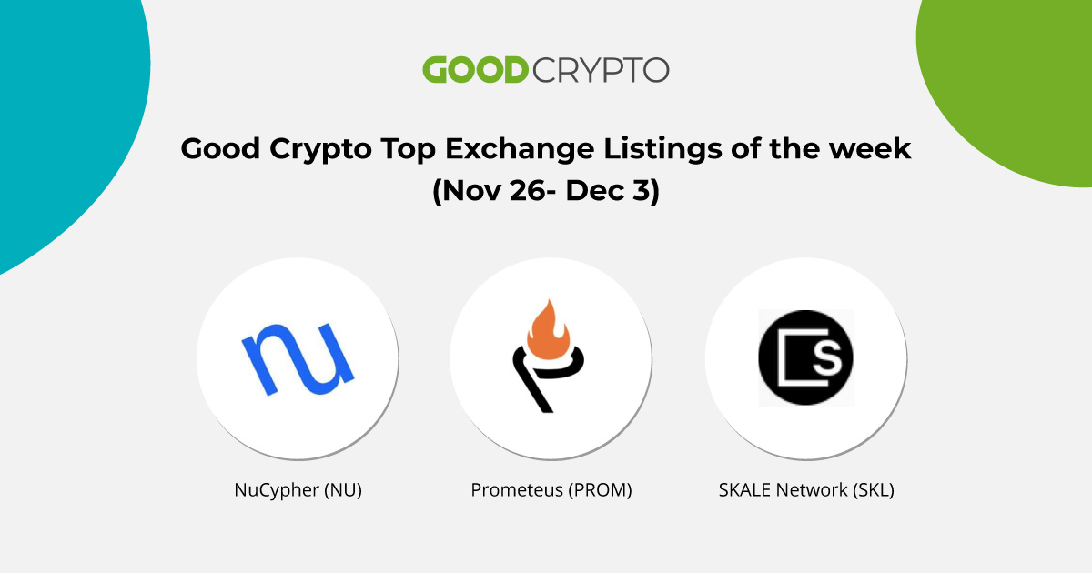 Top Exchange Listings of the week