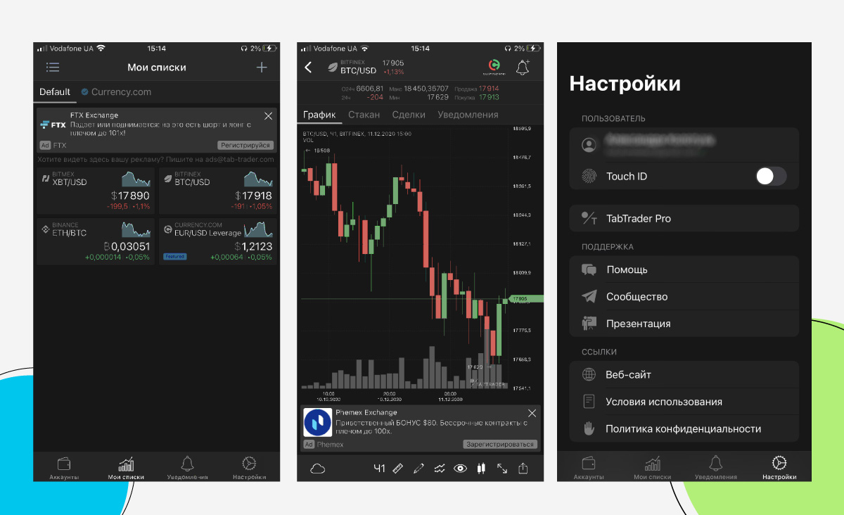 ÐÐ±Ð·Ð¾Ñ Ð¿ÑÐ¸Ð»Ð¾Ð¶ÐµÐ½Ð¸Ñ TabTrader