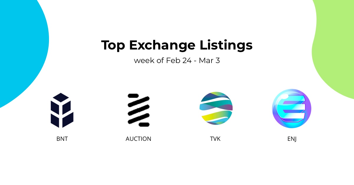 New eschange listings
