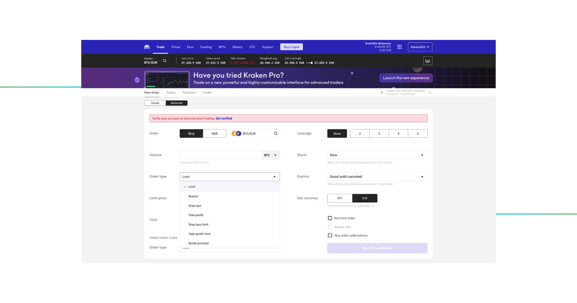 Kraken_advanced_interface