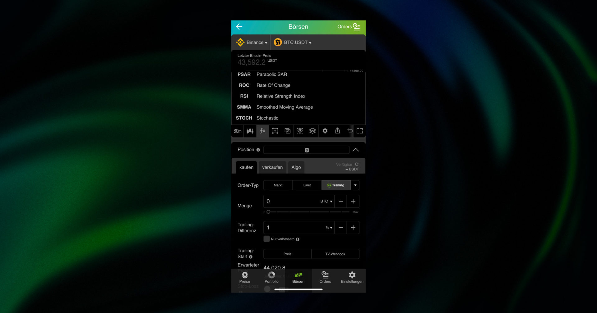 RSI Index und GoodCrypto app