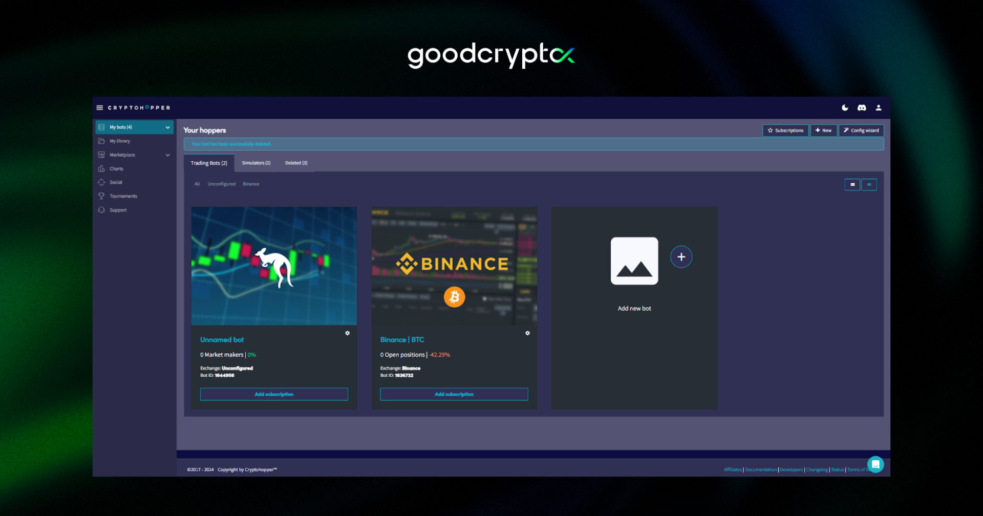 cryptohopper interface