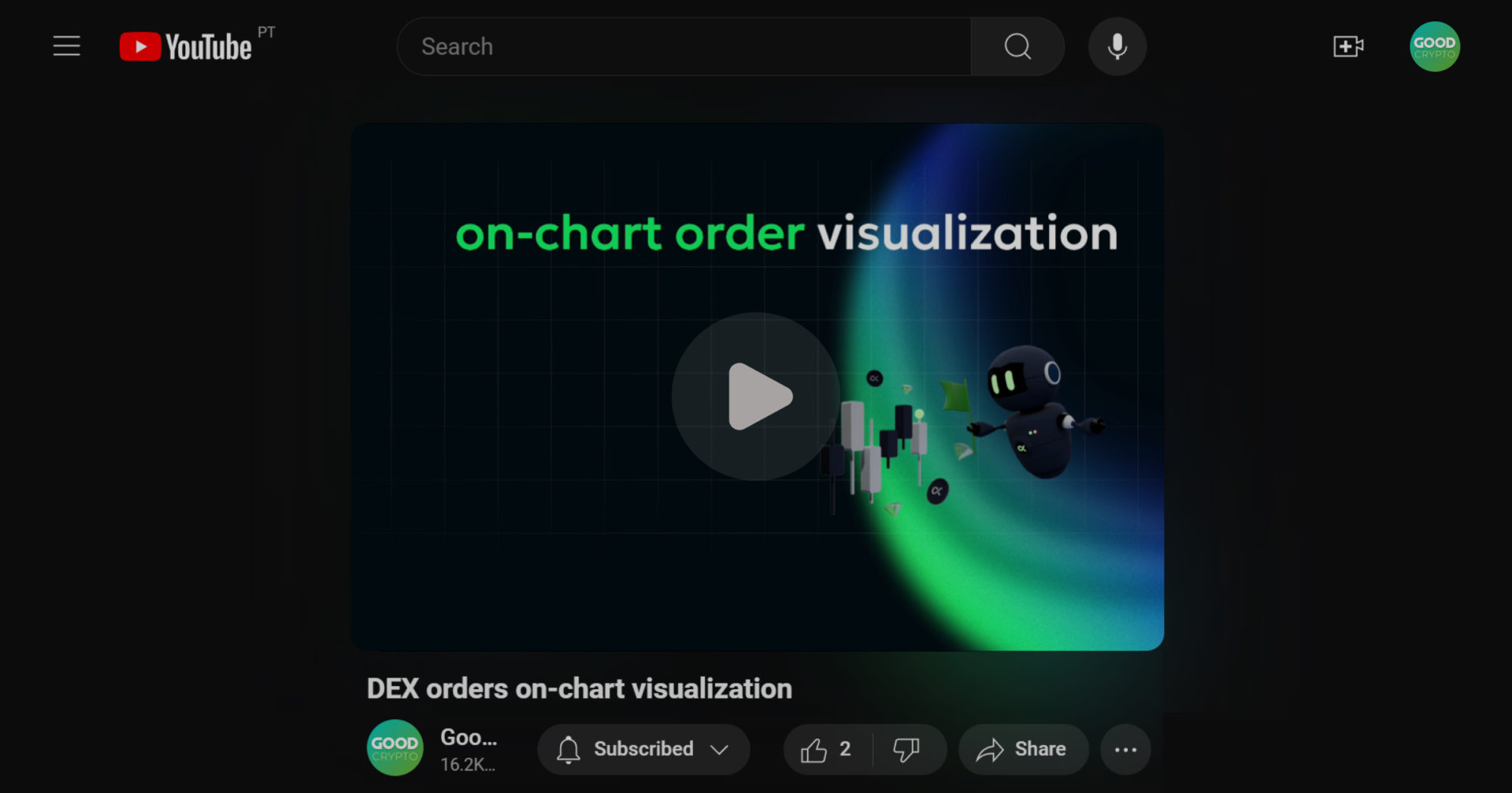 dex on-chart orders visualization